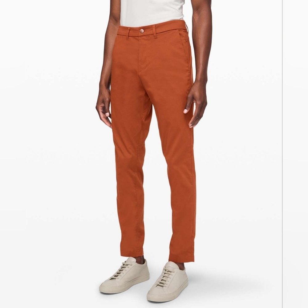 Lululemon Commission Pant Slim *Warpstreme 34" Dark Terracotta Men's Size 31